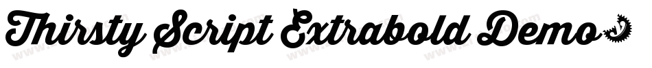 Thirsty Script Extrabold Demo字体转换